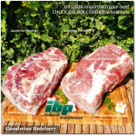 Beef CHUCK EYE ROLL US USDA CHOICE brand IBP frozen whole cuts +/- 11kg (price/kg) PREORDER 2-3 days notice